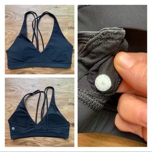 Lululemon Freely Flexed bra black size 4